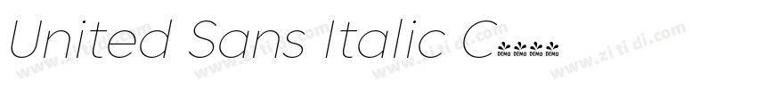 United Sans Italic C字体转换